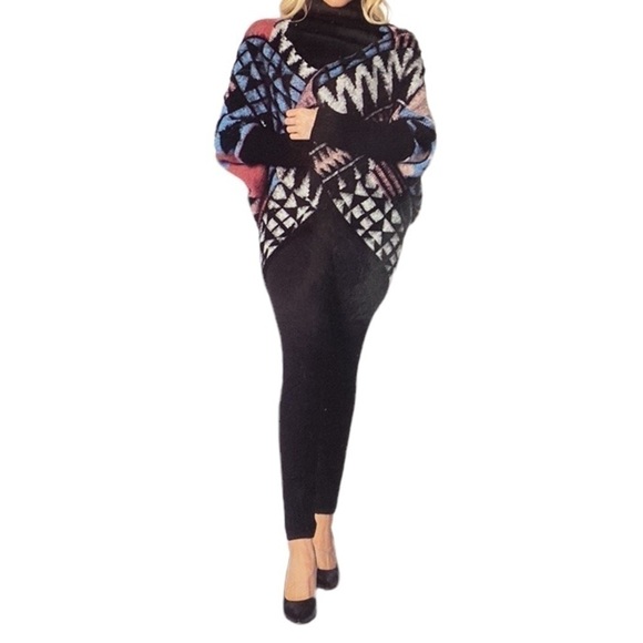 Maxsport Aztec Cocoon Open Front Sweater Size S/M - Picture 1 of 14
